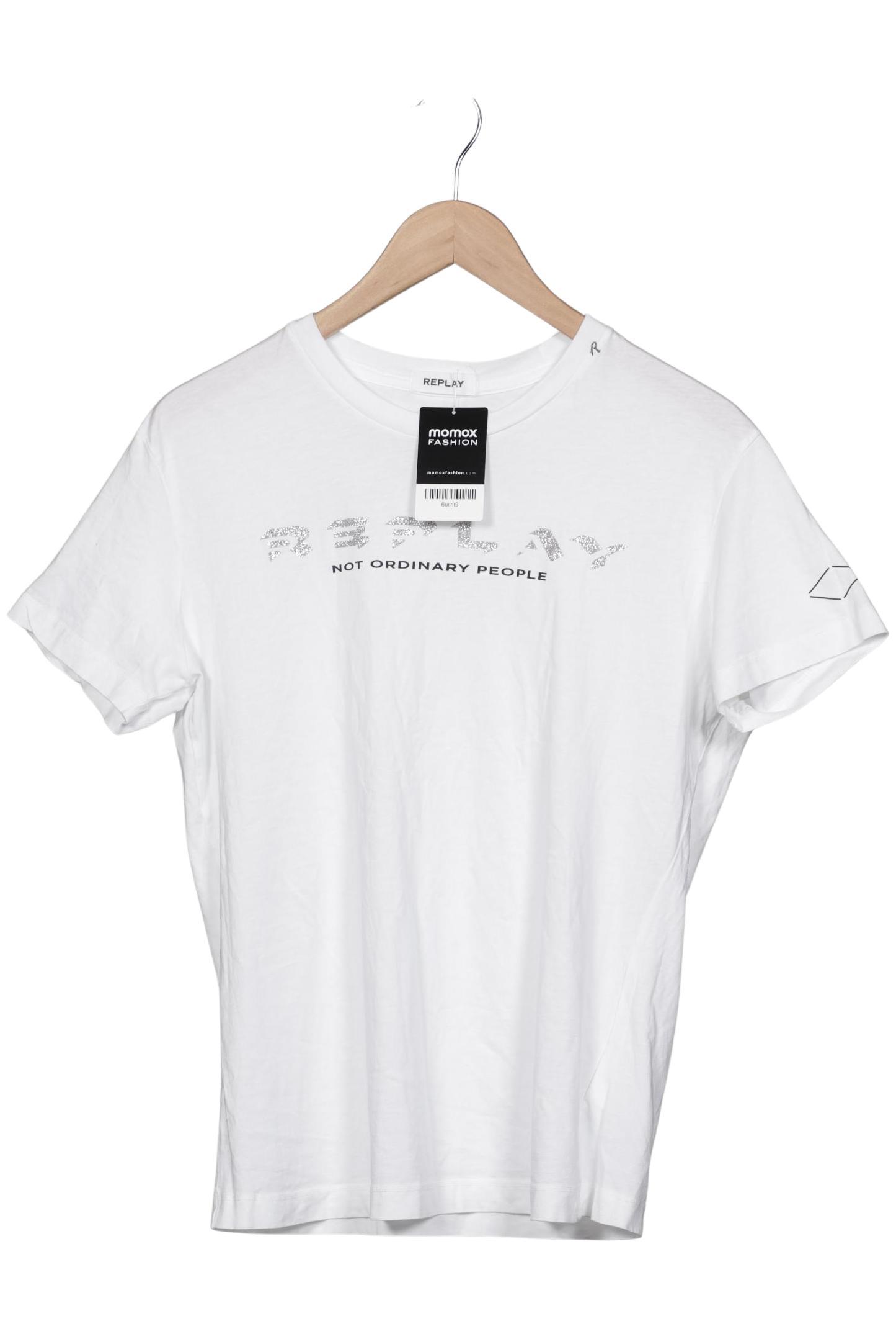 

Replay Damen T-Shirt, weiß, Gr. 42