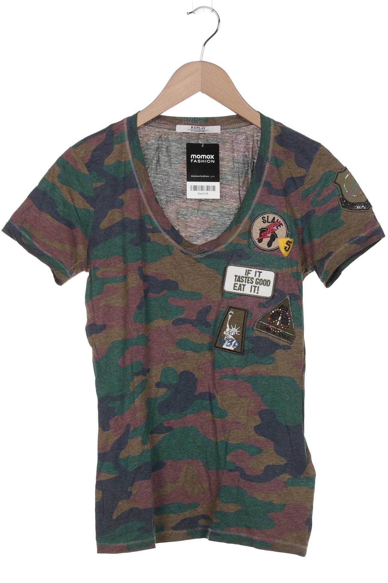 

Replay Damen T-Shirt, mehrfarbig, Gr. 38