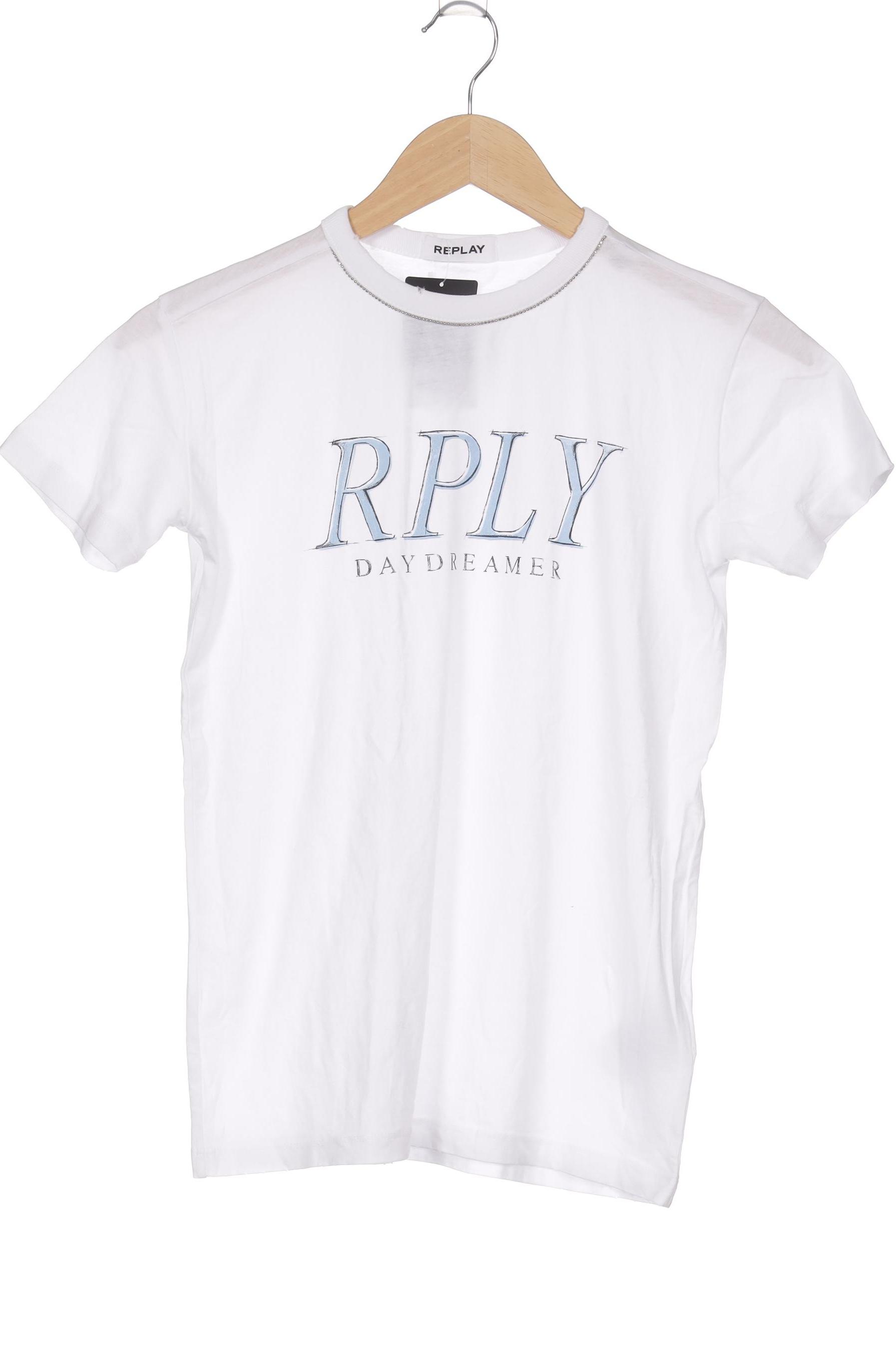 

Replay Damen T-Shirt, weiß, Gr.