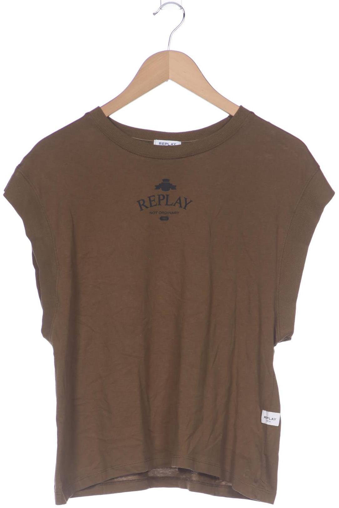 

Replay Damen T-Shirt, grün, Gr. 42