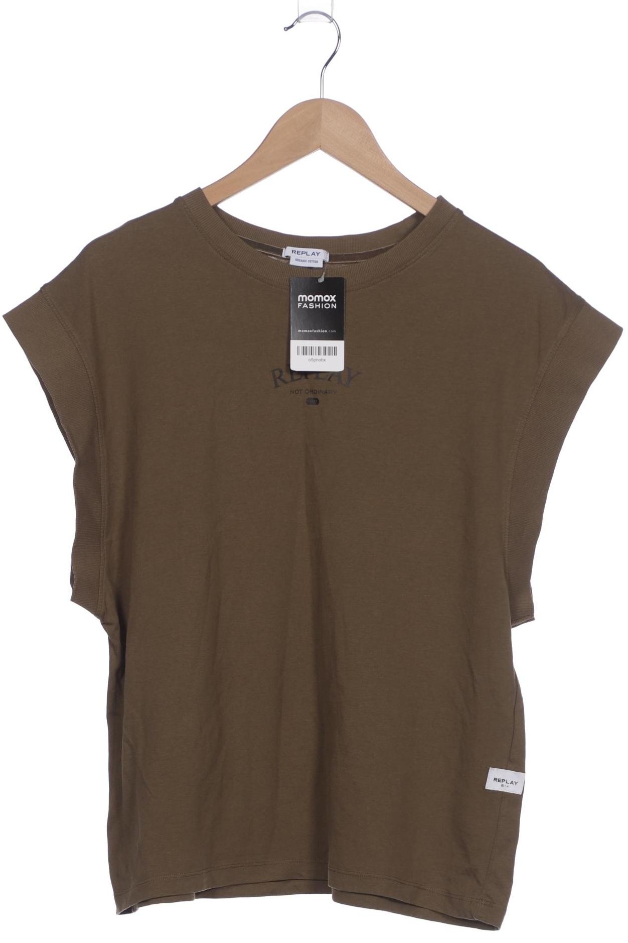 

Replay Damen T-Shirt, grün, Gr. 42