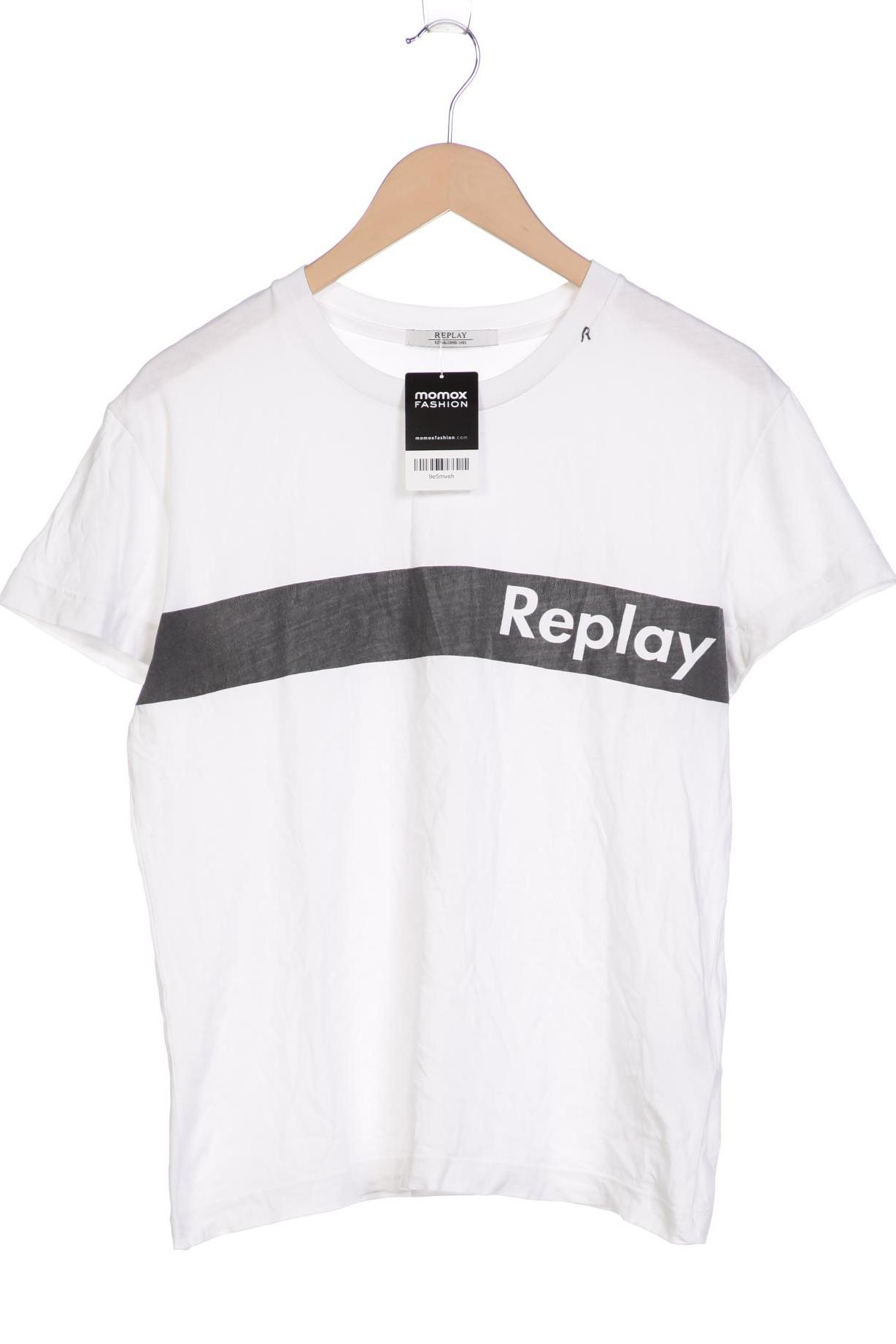 

Replay Damen T-Shirt, weiß, Gr. 36