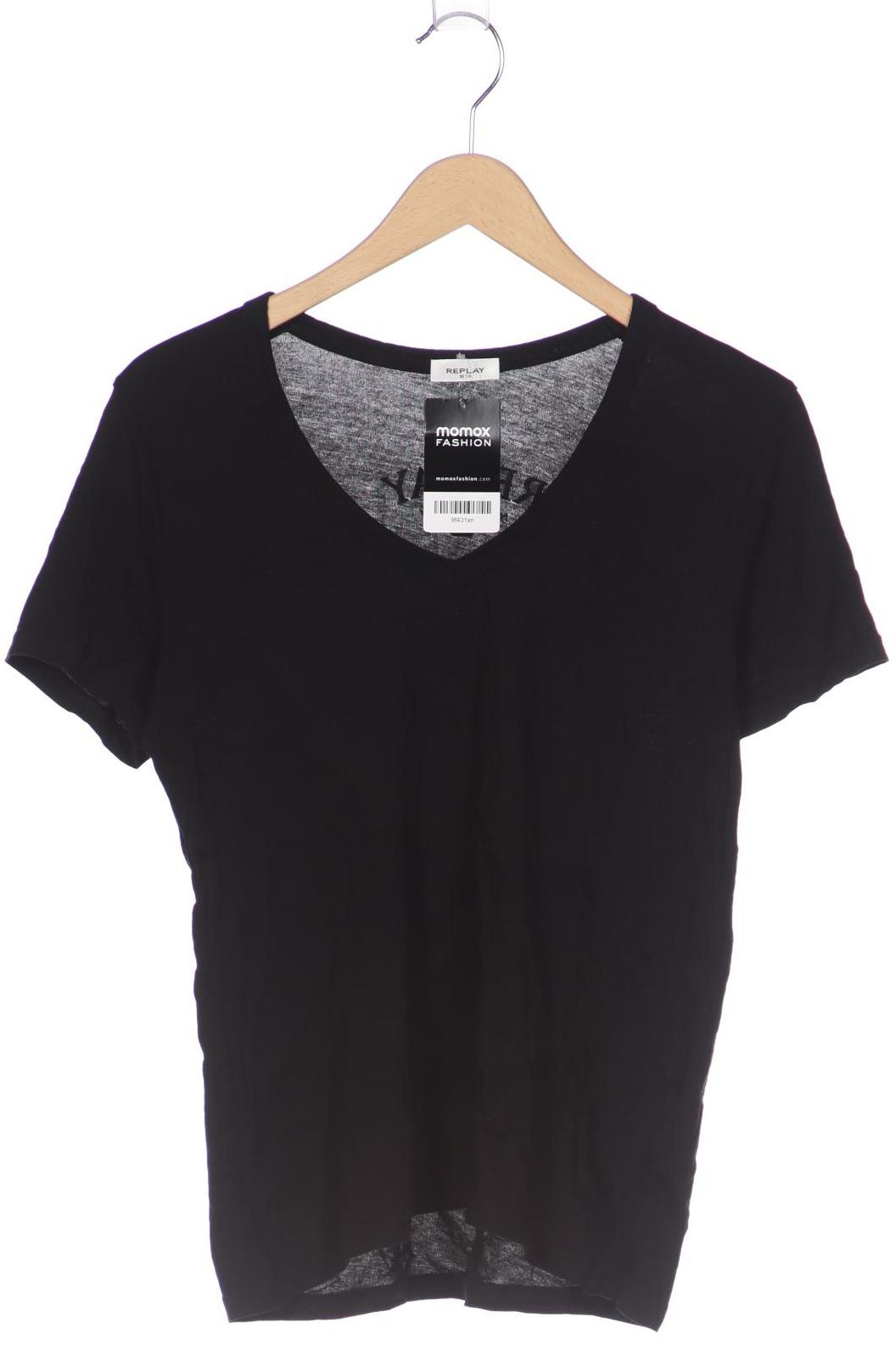 

Replay Damen T-Shirt, schwarz