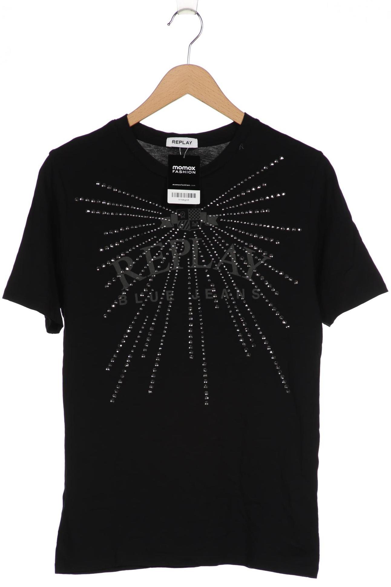 

Replay Damen T-Shirt, schwarz