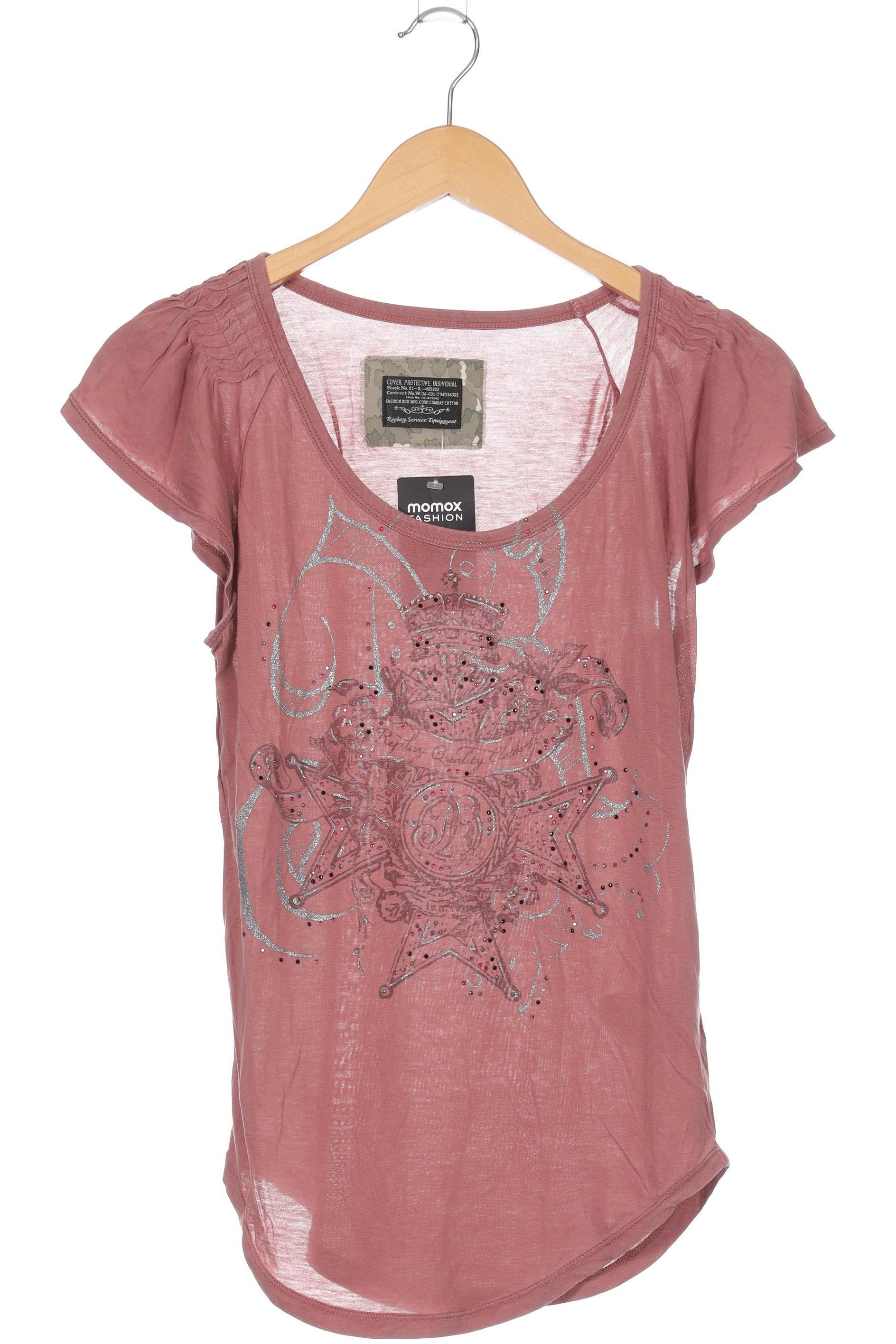 

Replay Damen T-Shirt, lila, Gr.
