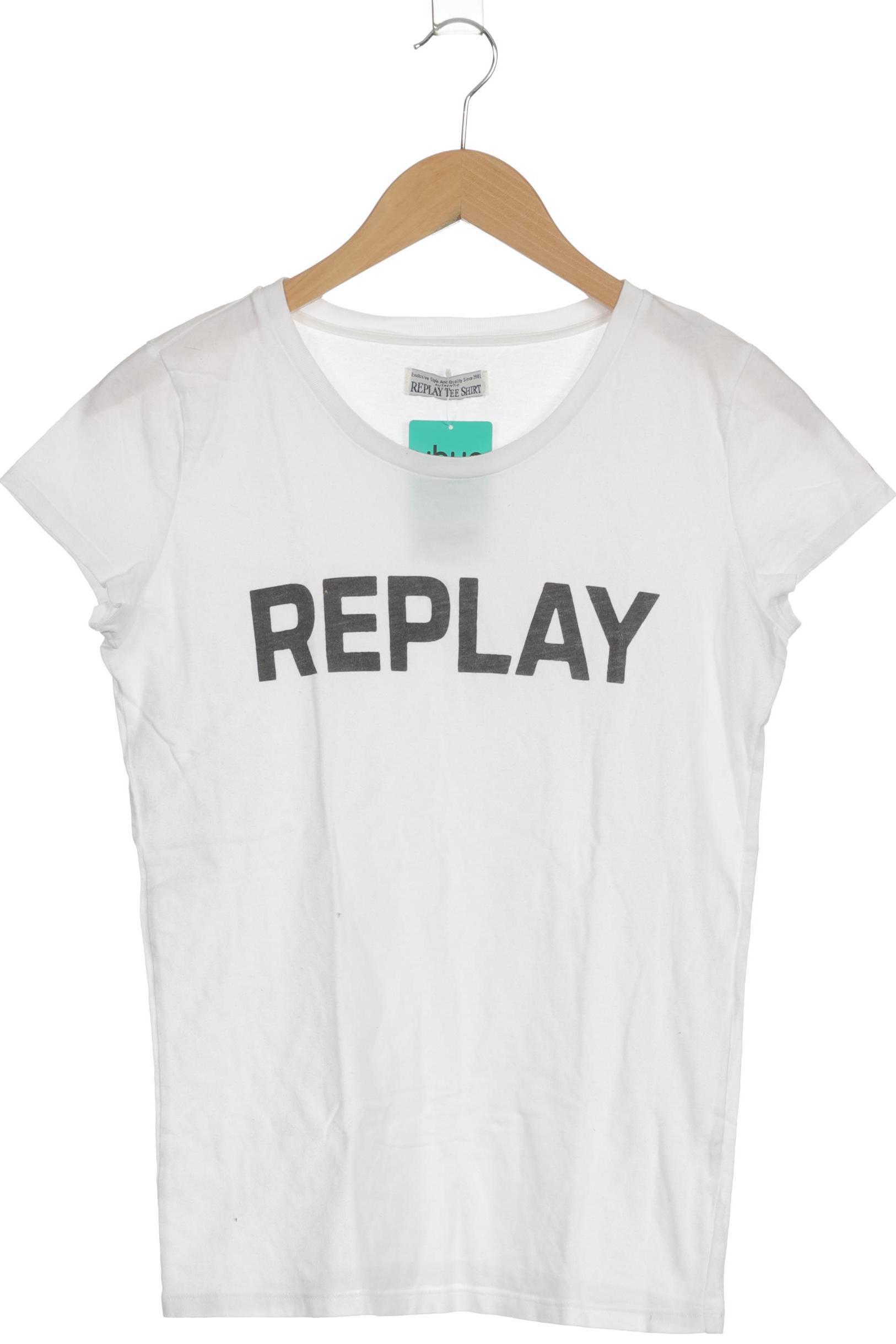 

Replay Damen T-Shirt, weiß, Gr.