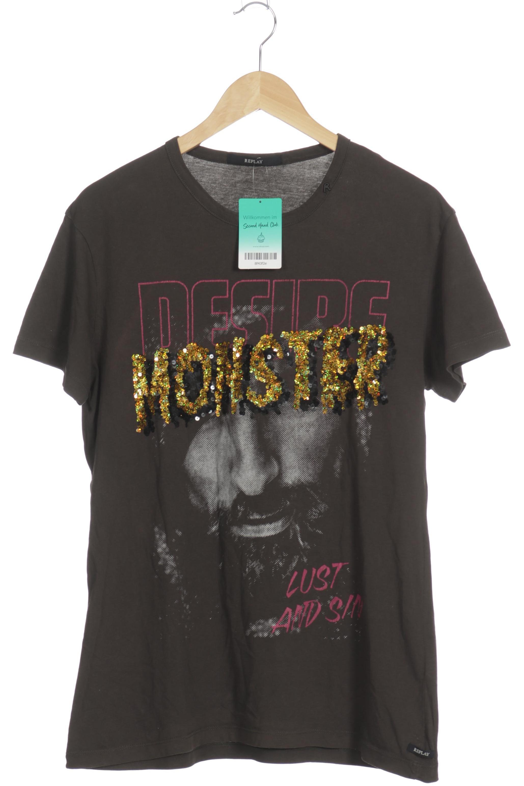 

Replay Damen T-Shirt, grau, Gr.