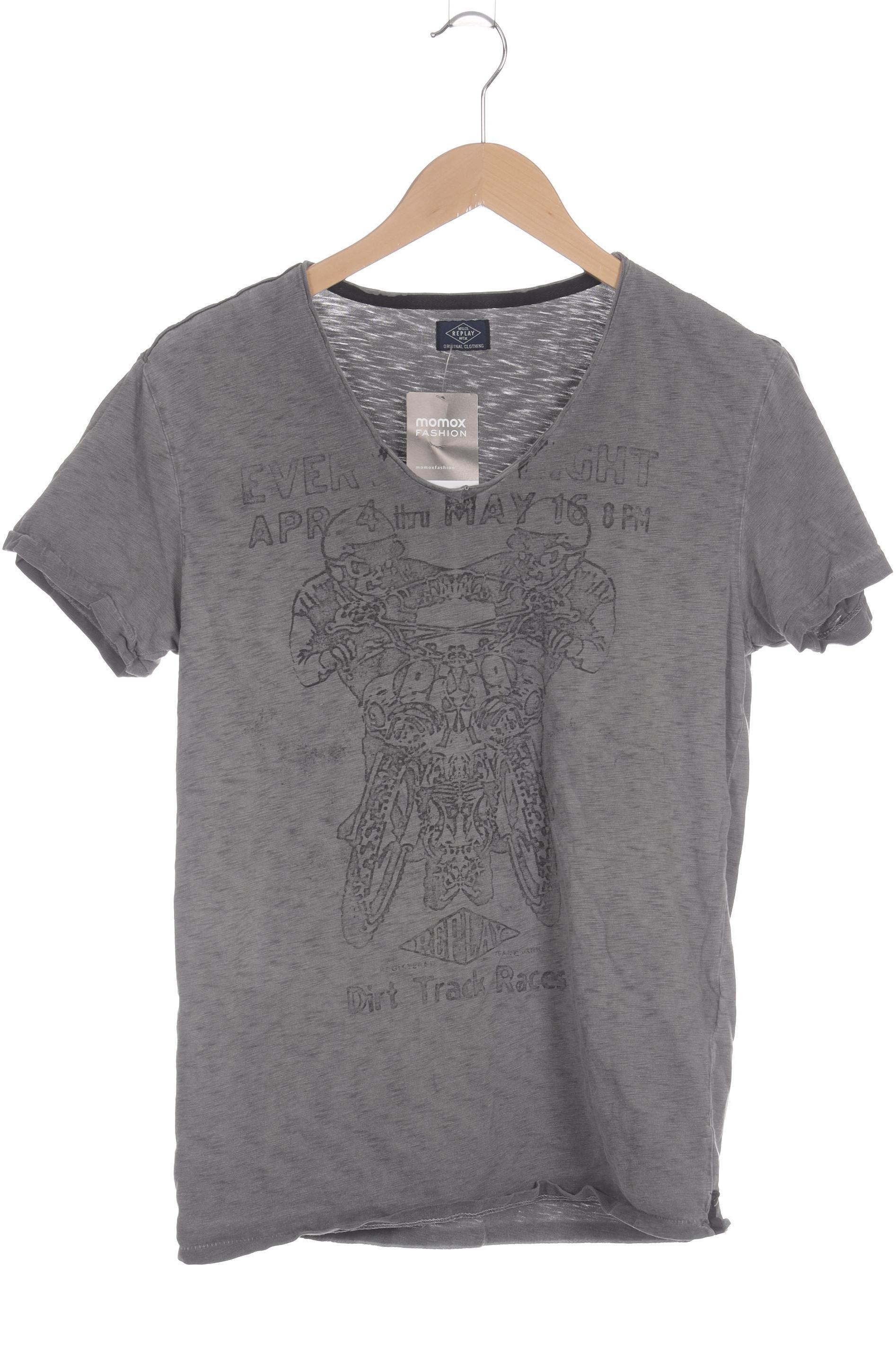 

Replay Damen T-Shirt, grau, Gr.