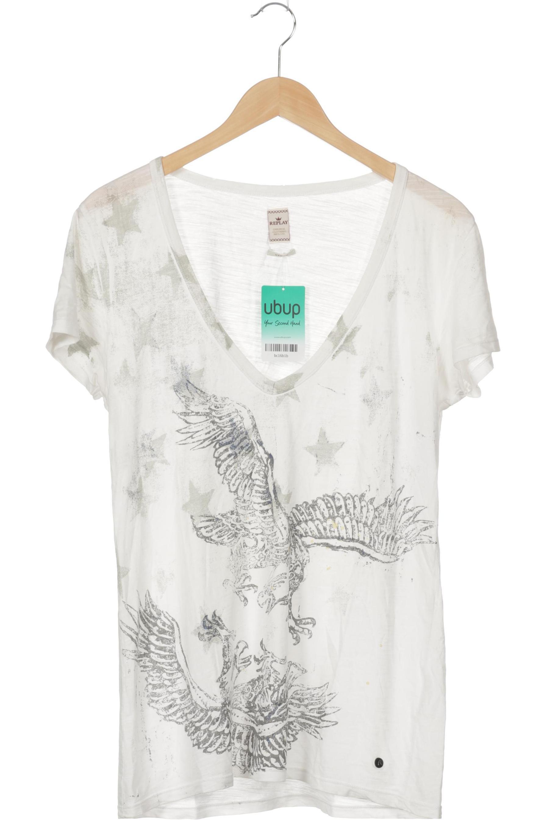 

Replay Damen T-Shirt, weiß, Gr.