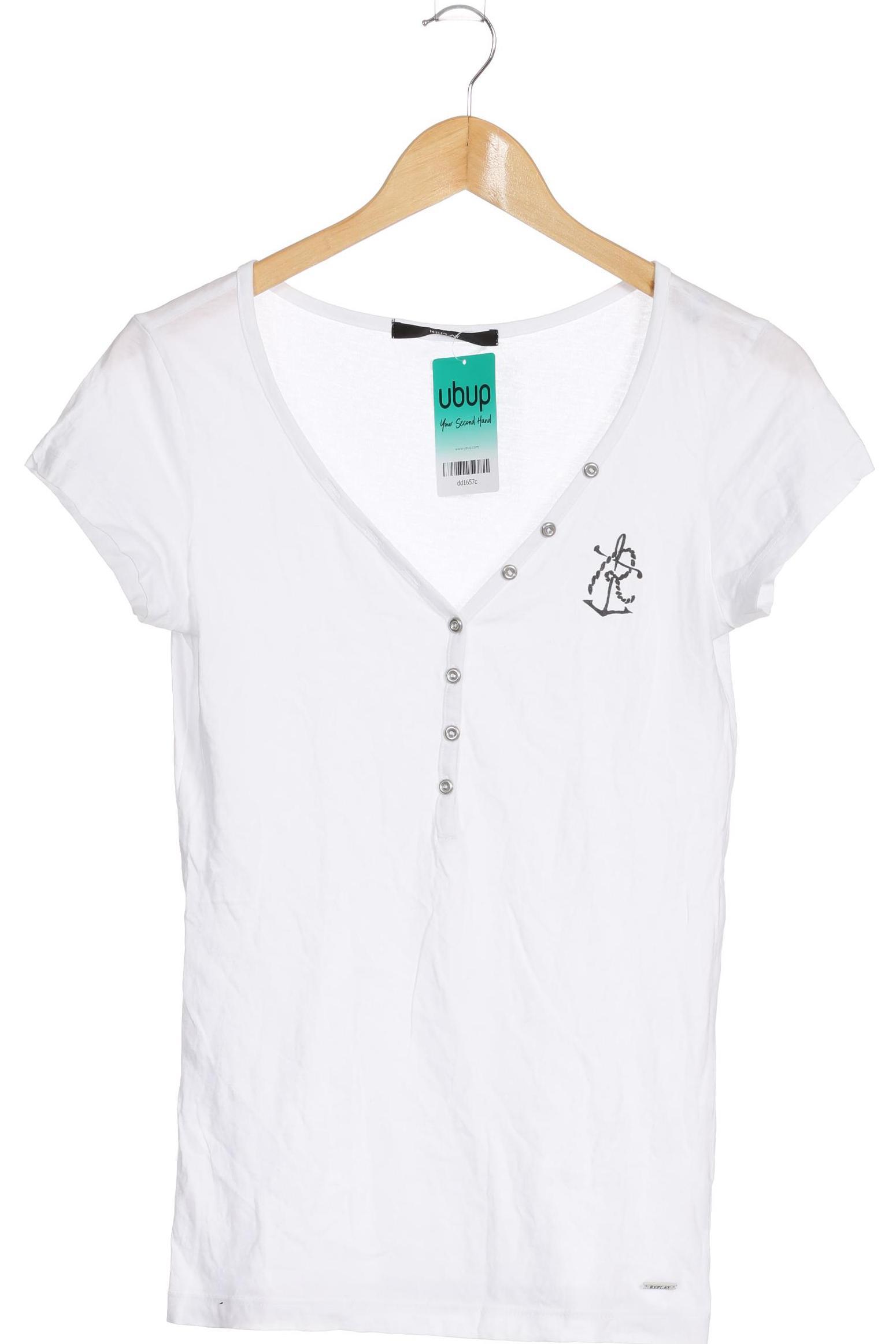 

Replay Damen T-Shirt, weiß, Gr.