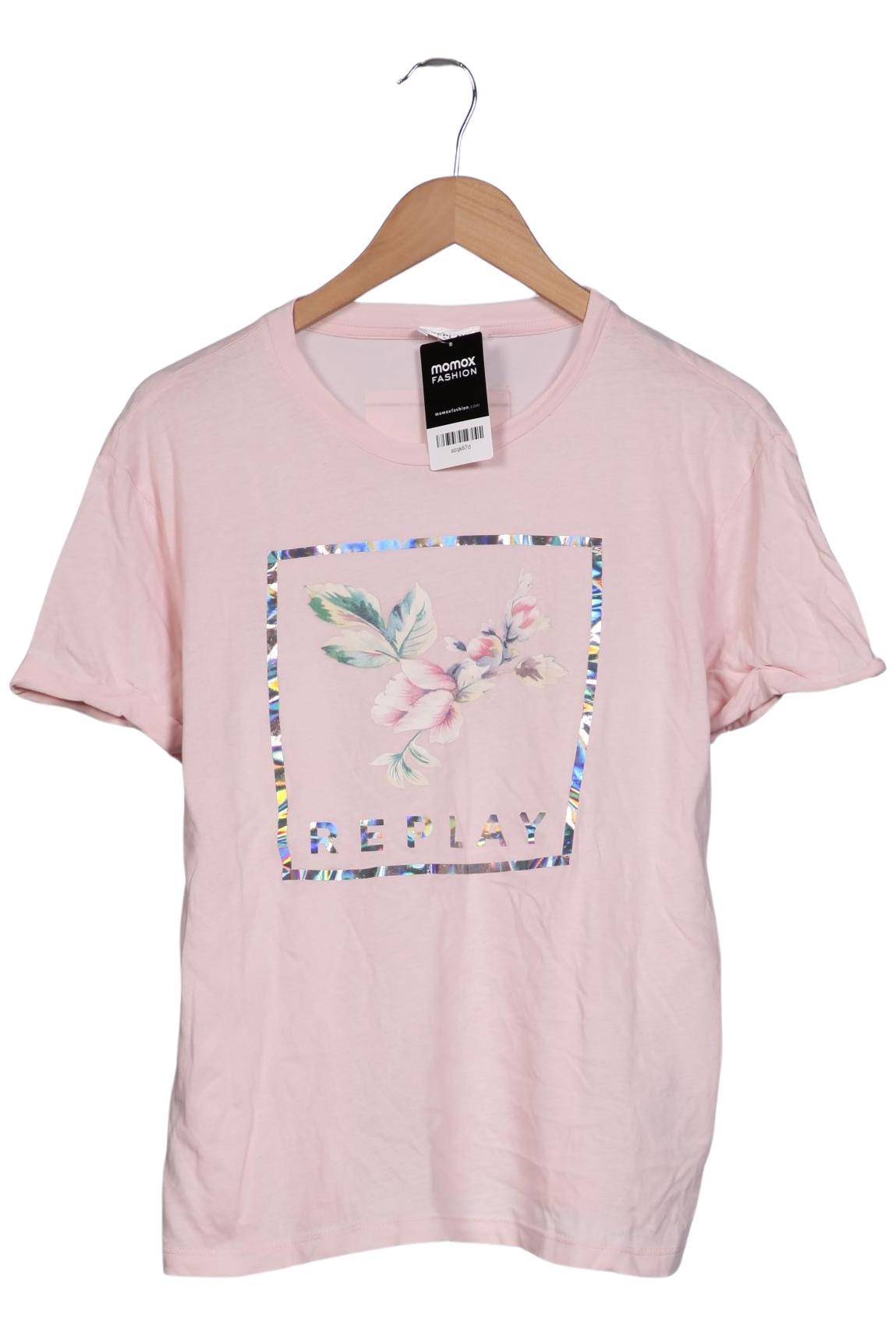 

Replay Damen T-Shirt, pink, Gr. 34