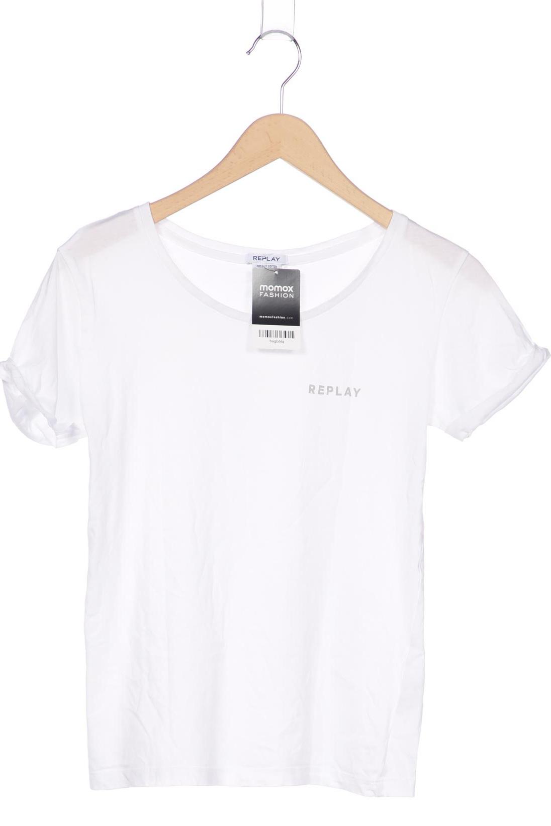 

Replay Damen T-Shirt, weiß, Gr. 36