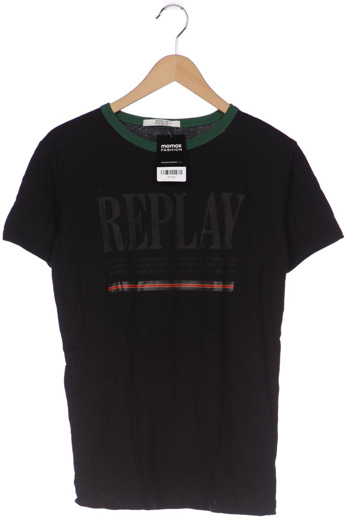 

Replay Damen T-Shirt, schwarz, Gr. 44