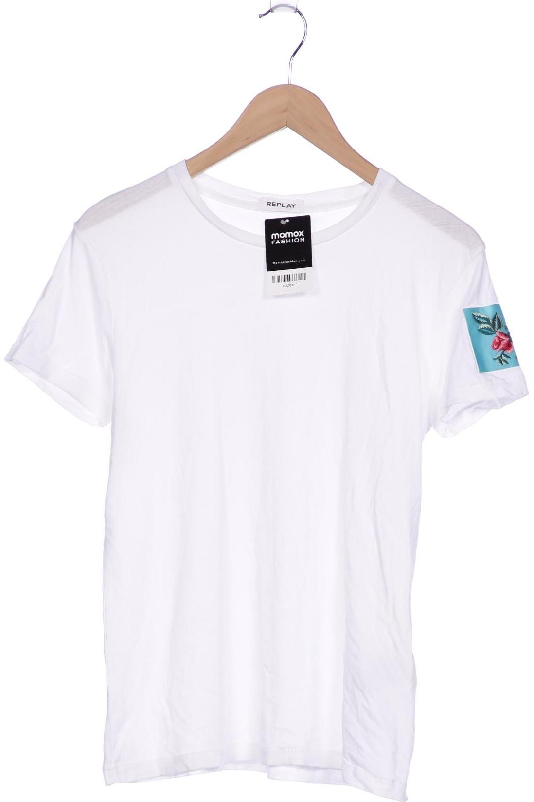 

Replay Damen T-Shirt, weiß, Gr. 38