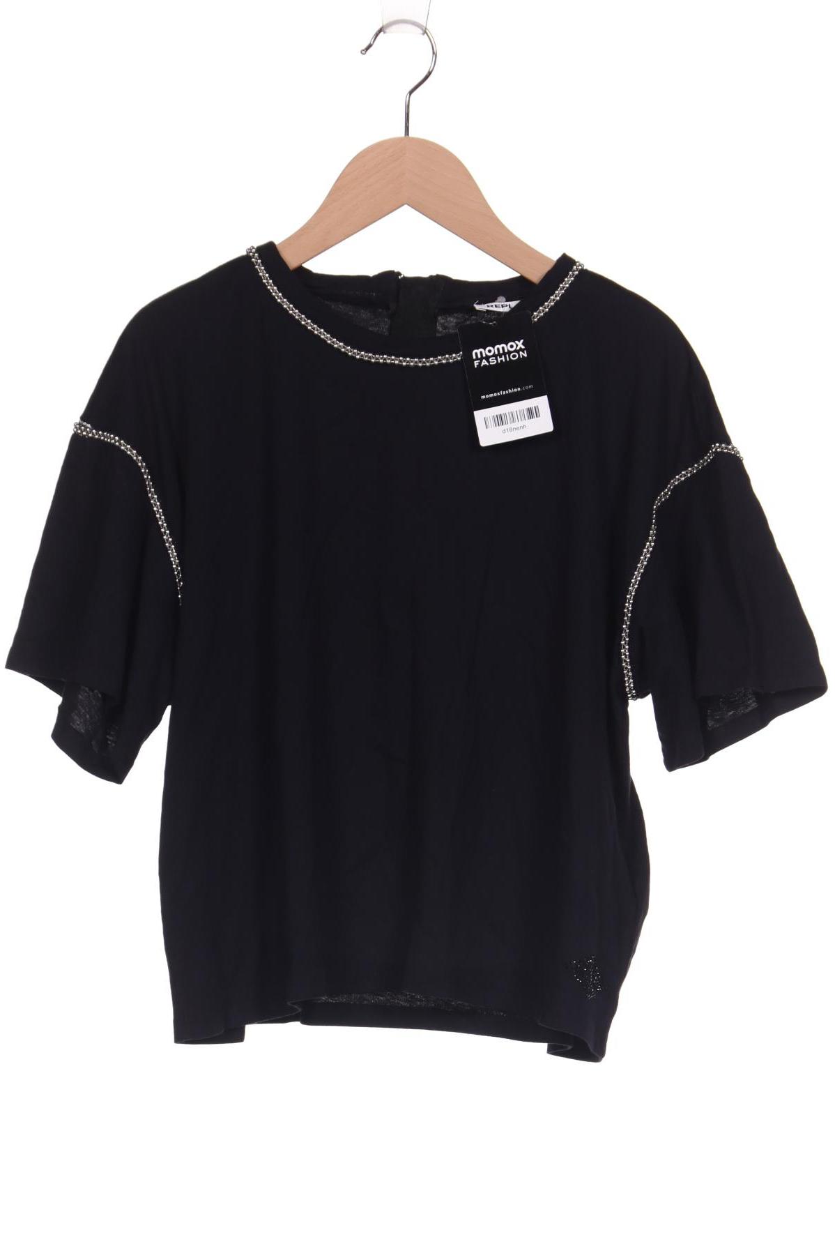 

Replay Damen T-Shirt, schwarz