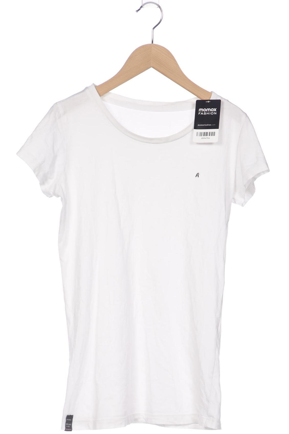 

Replay Damen T-Shirt, weiß, Gr. 38