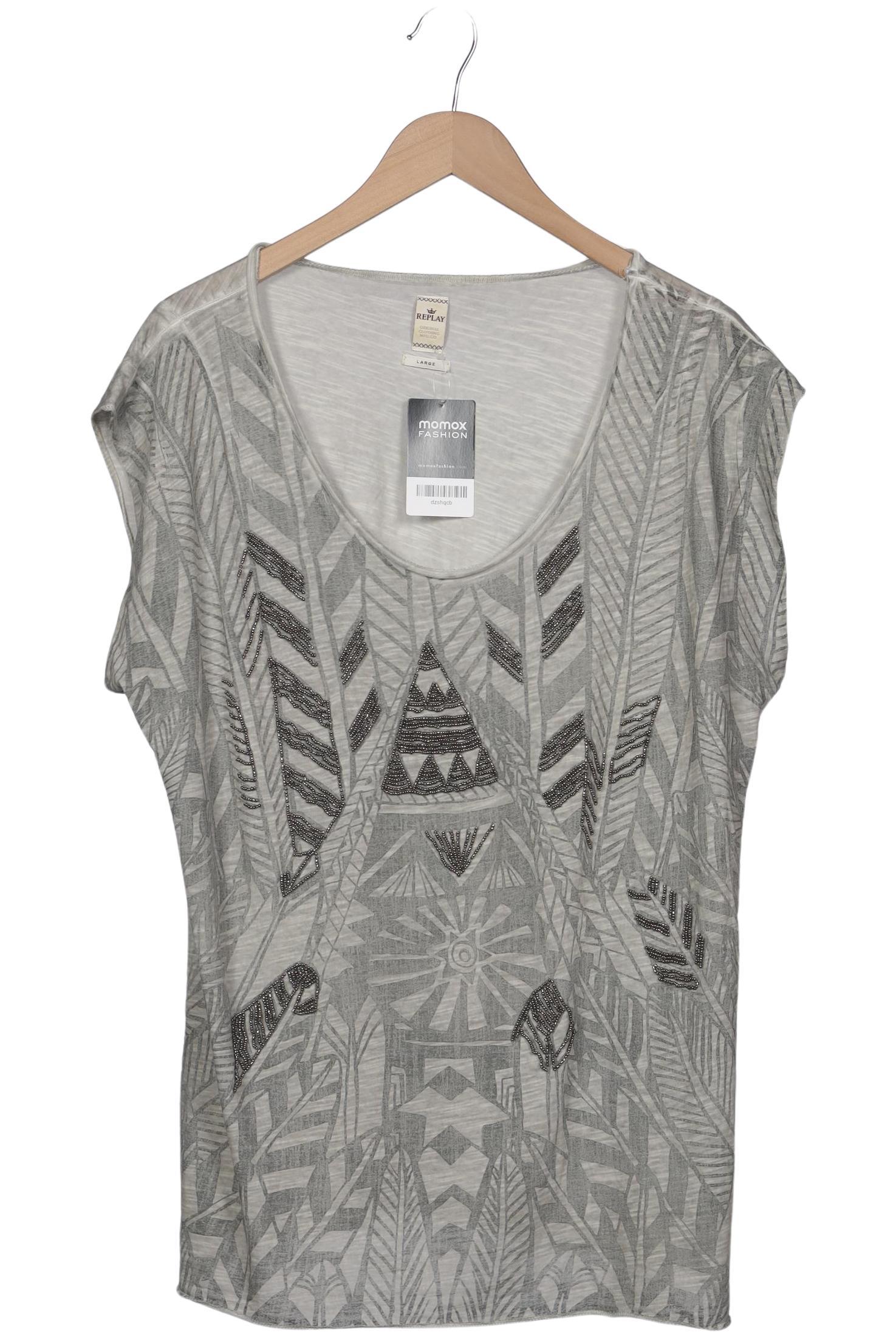 

Replay Damen T-Shirt, grau, Gr. 42