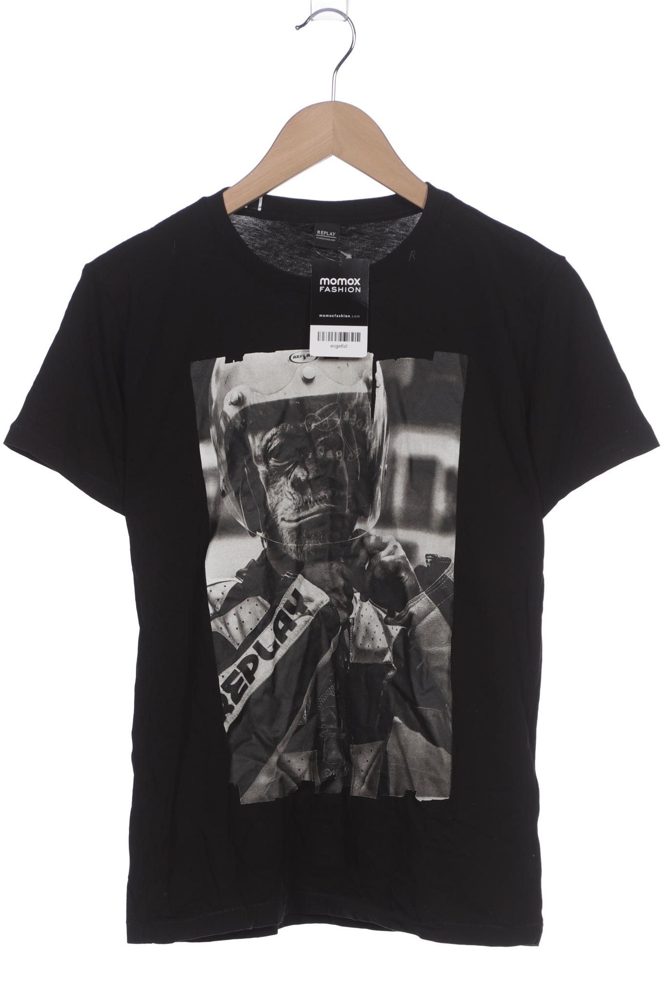 

Replay Damen T-Shirt, schwarz, Gr. 36