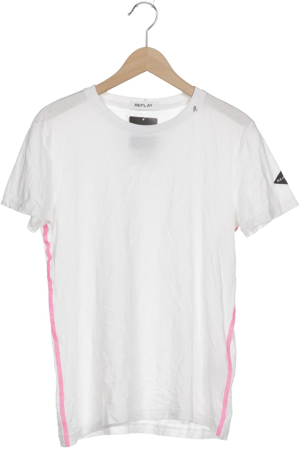 

Replay Damen T-Shirt, weiß, Gr. 34