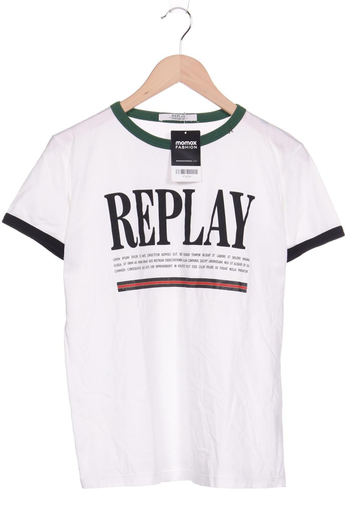 

Replay Damen T-Shirt, weiß