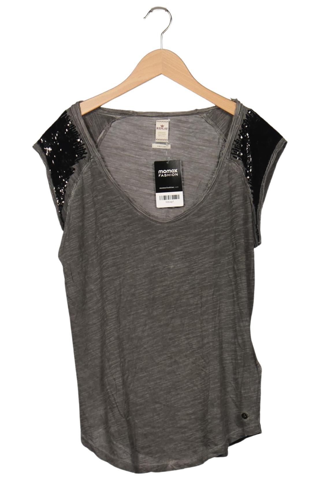

Replay Damen T-Shirt, grau, Gr. 38
