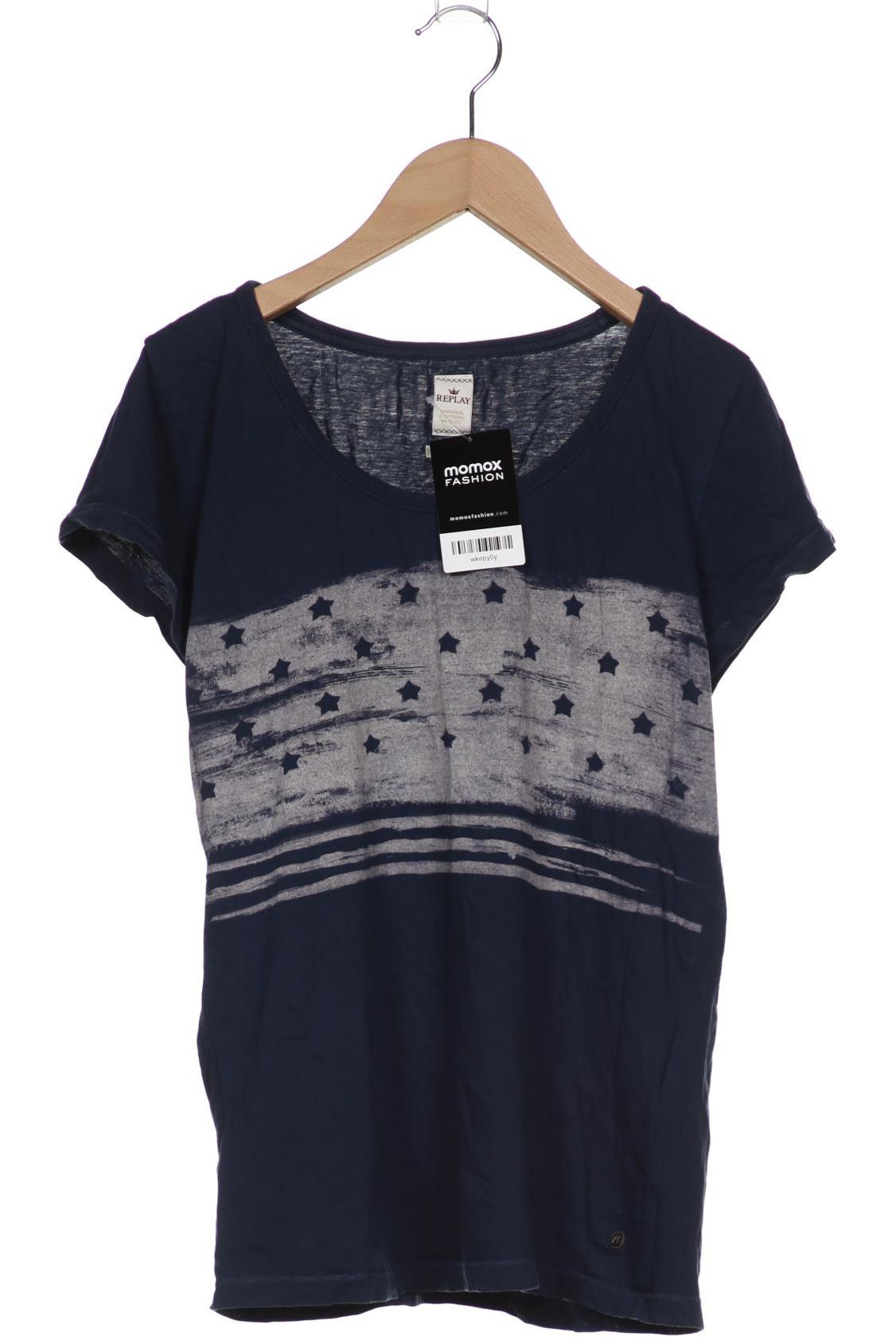 

Replay Damen T-Shirt, marineblau