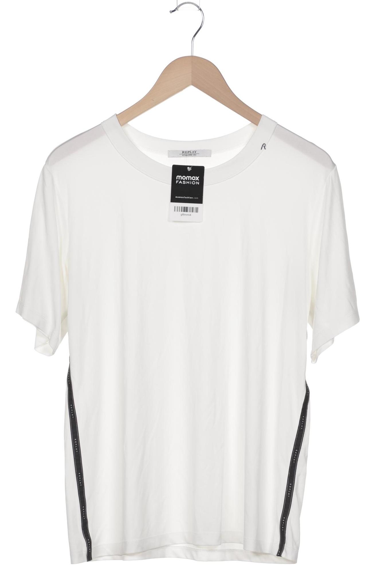 

Replay Damen T-Shirt, weiß, Gr. 42