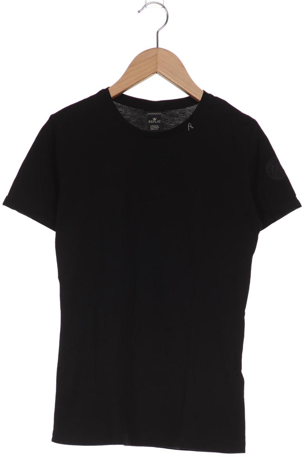 

Replay Damen T-Shirt, schwarz, Gr. 34