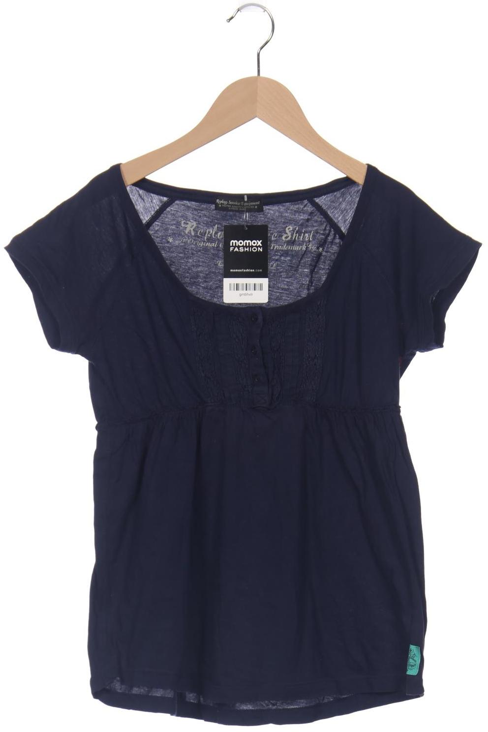 

Replay Damen T-Shirt, marineblau