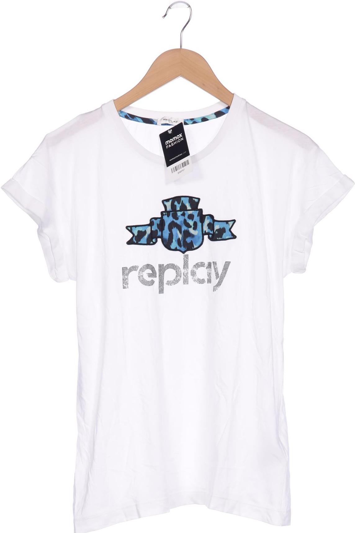 

Replay Damen T-Shirt, weiß, Gr. 38