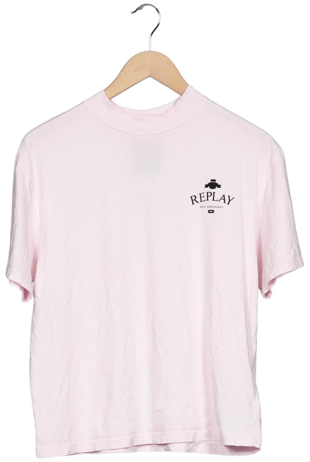 

Replay Damen T-Shirt, pink, Gr. 34