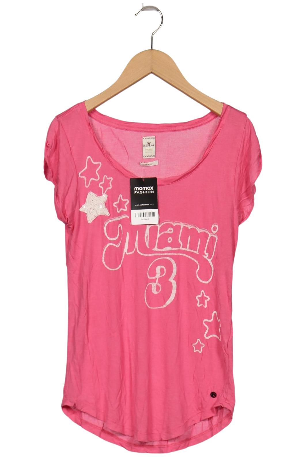 

Replay Damen T-Shirt, pink, Gr. 34