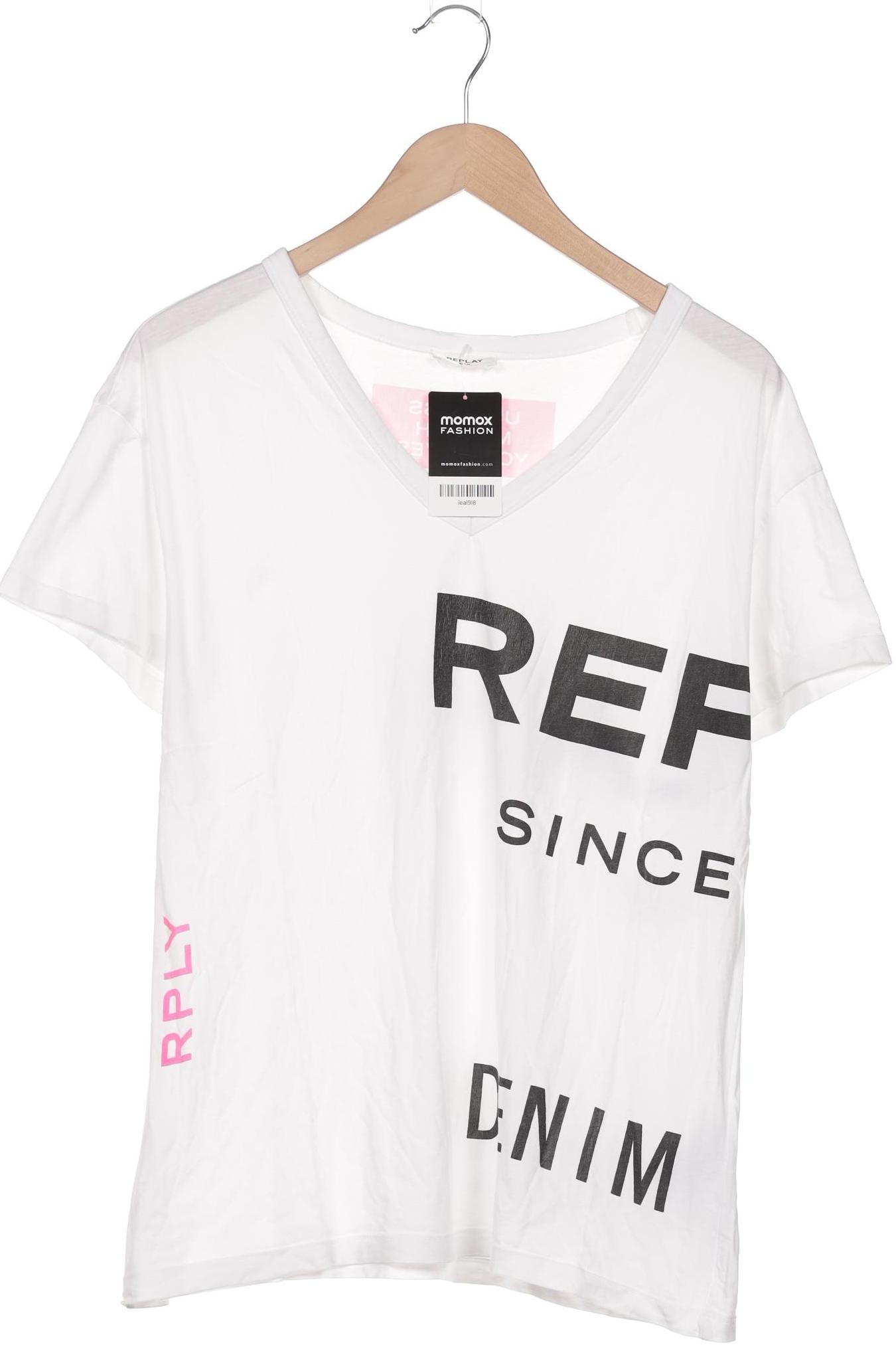 

Replay Damen T-Shirt, weiß, Gr. 38
