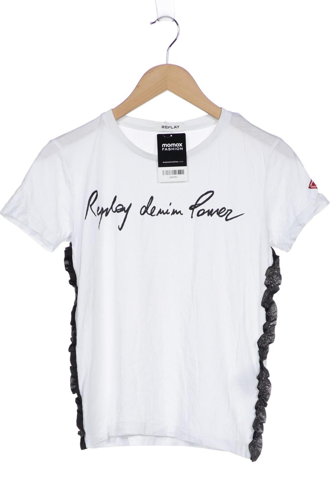 

Replay Damen T-Shirt, weiß