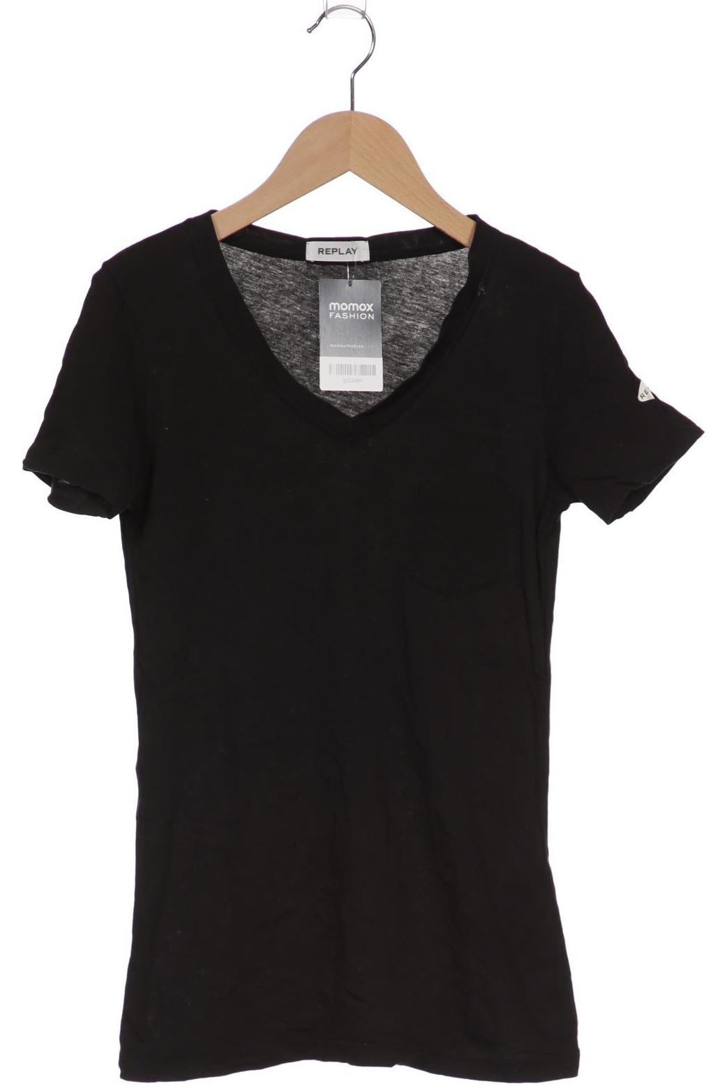 

Replay Damen T-Shirt, schwarz