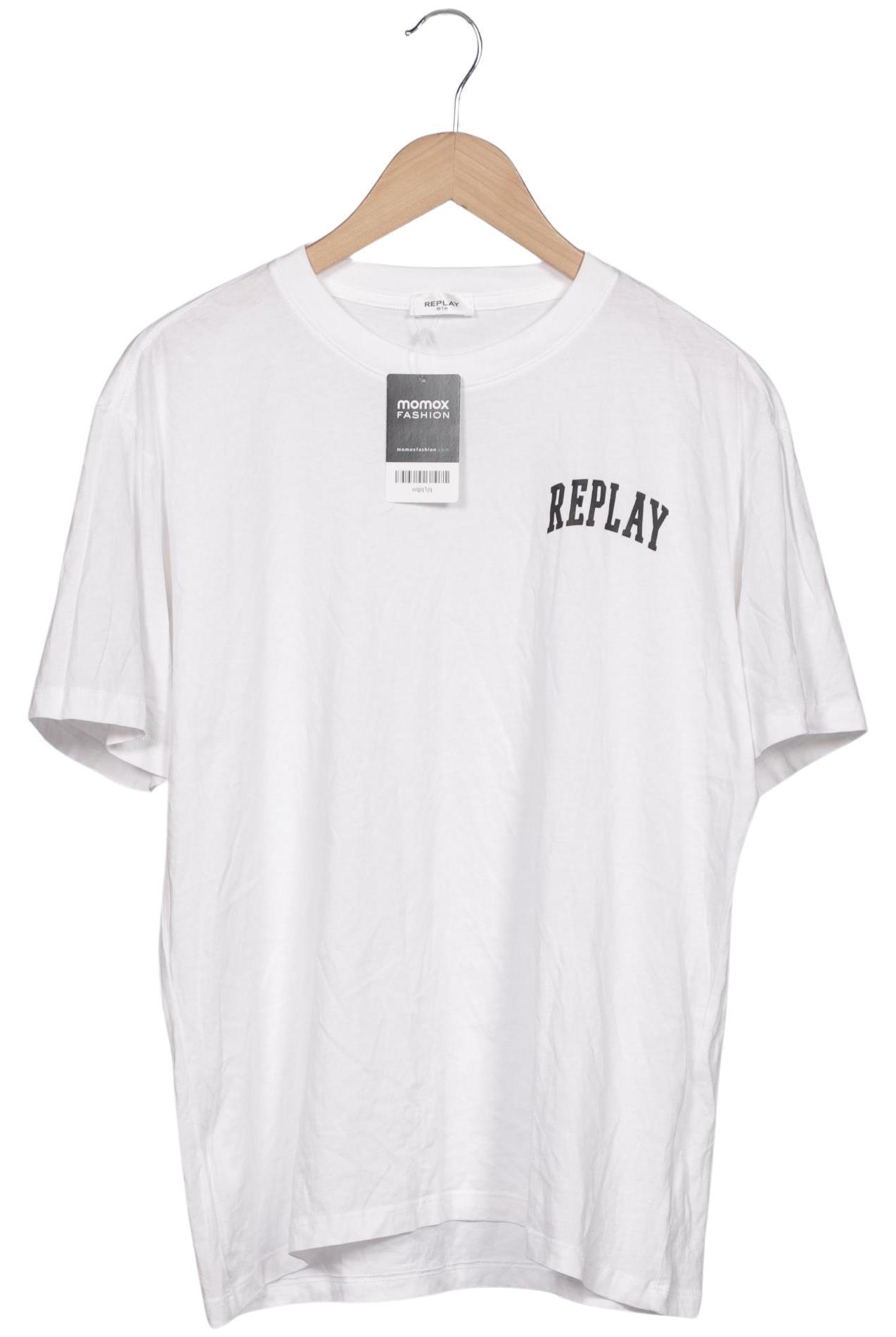 

Replay Damen T-Shirt, weiß, Gr. 44