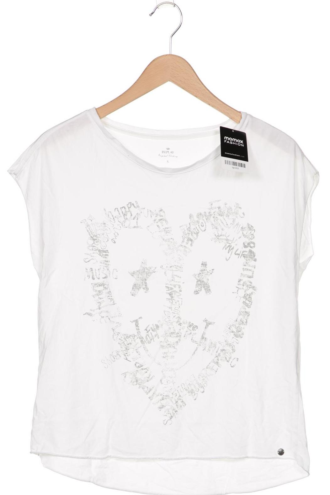 

Replay Damen T-Shirt, weiß