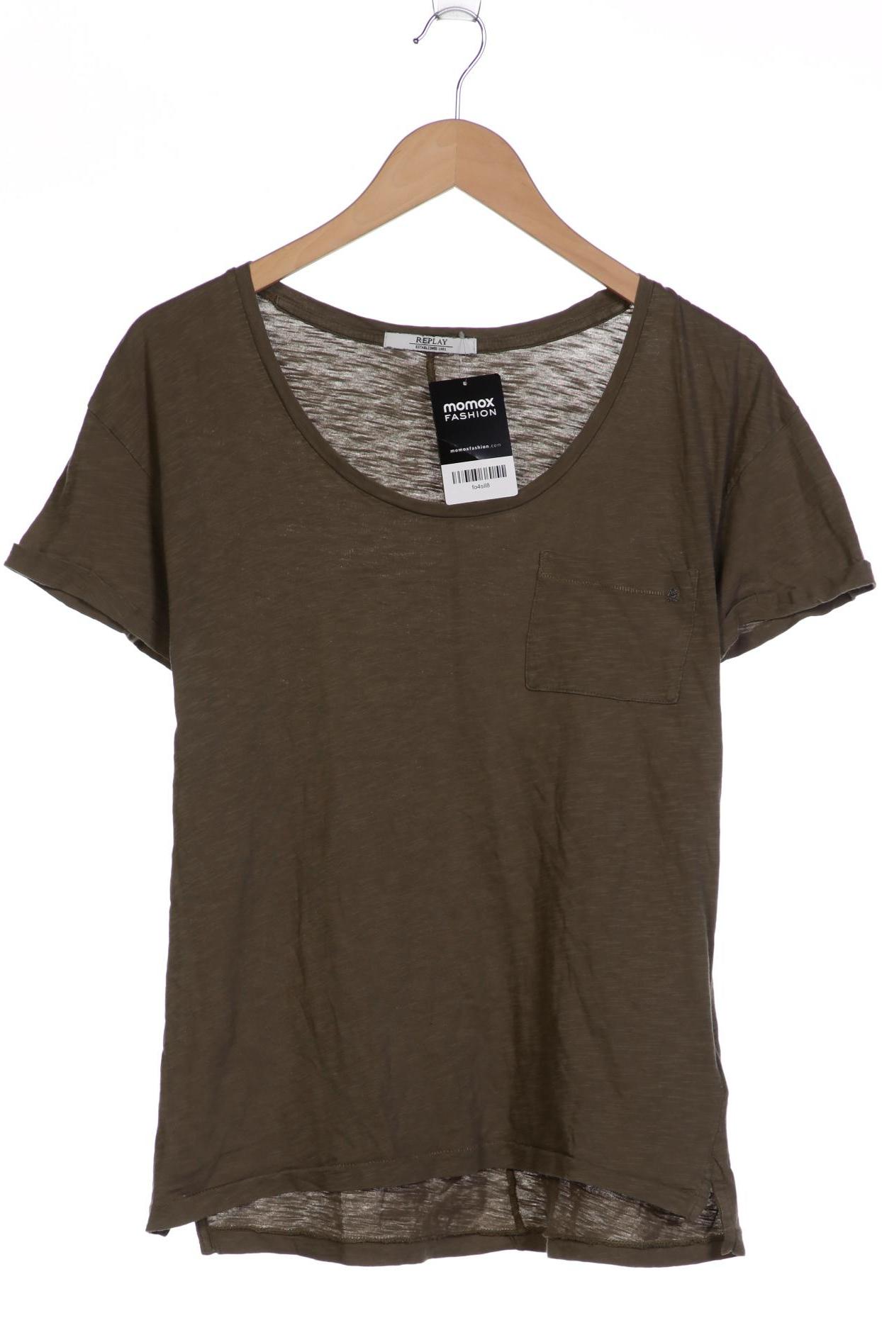 

Replay Damen T-Shirt, grün, Gr. 36