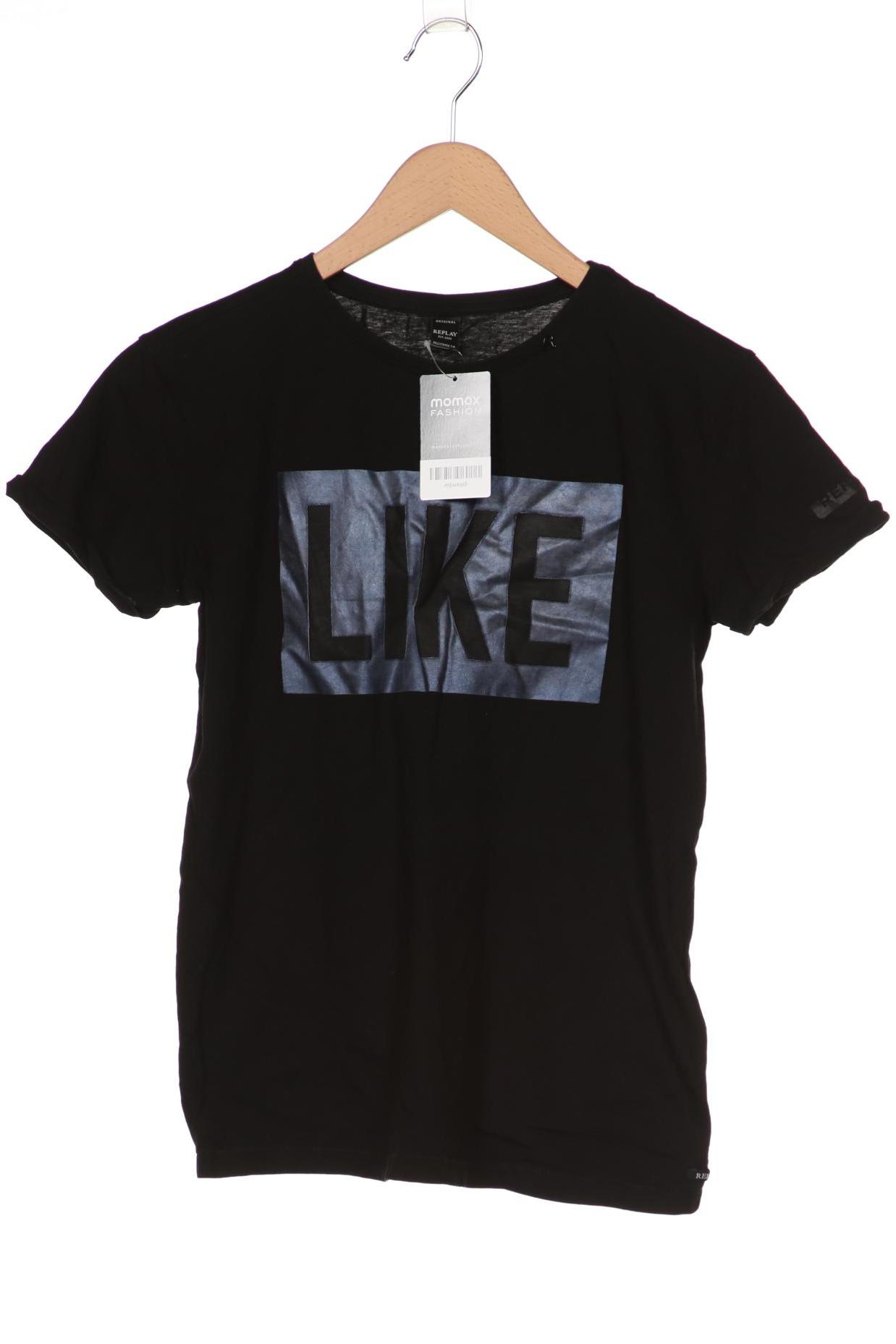 

Replay Damen T-Shirt, schwarz