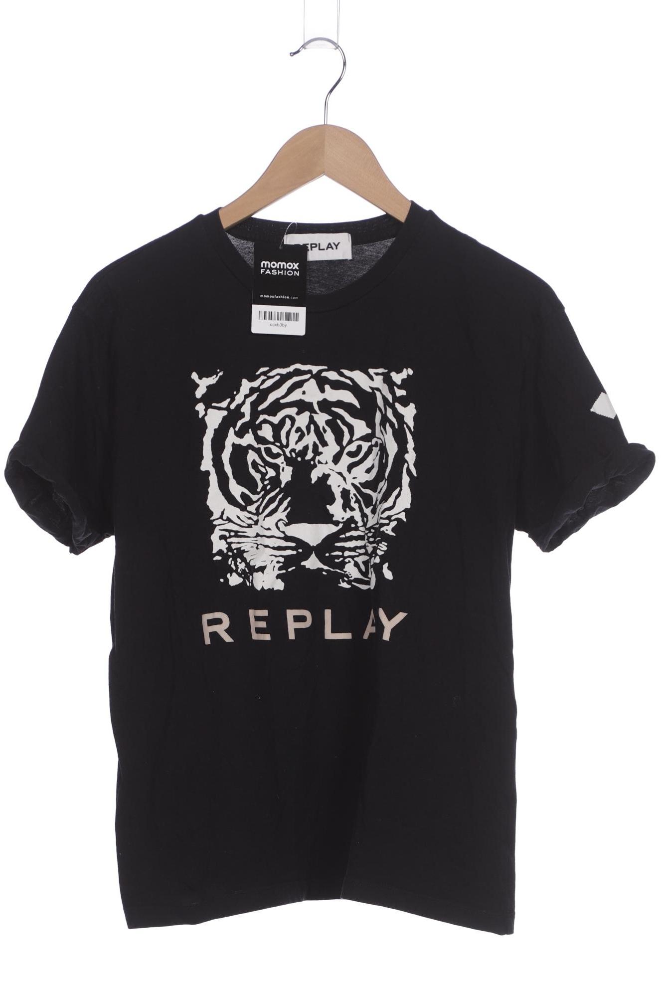 

Replay Damen T-Shirt, schwarz, Gr. 42