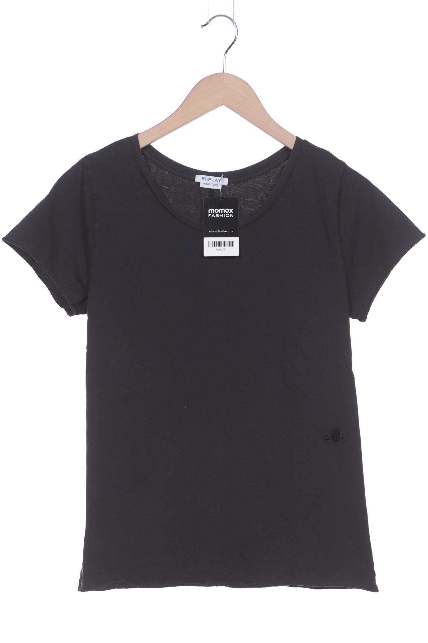 

Replay Damen T-Shirt, schwarz, Gr. 38