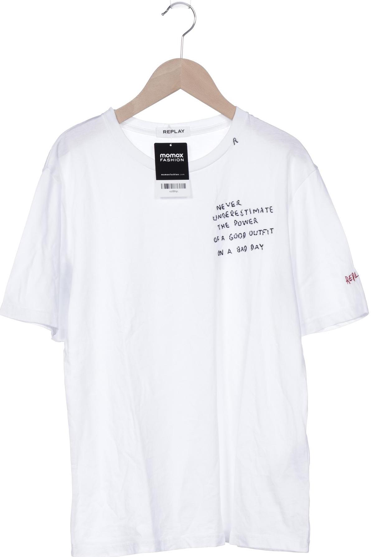 

Replay Damen T-Shirt, weiß, Gr. 34