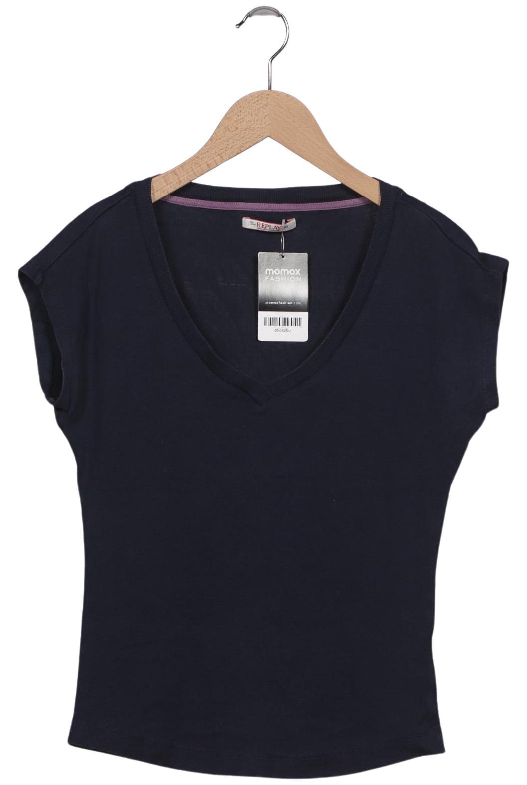 

Replay Damen T-Shirt, marineblau, Gr. 36