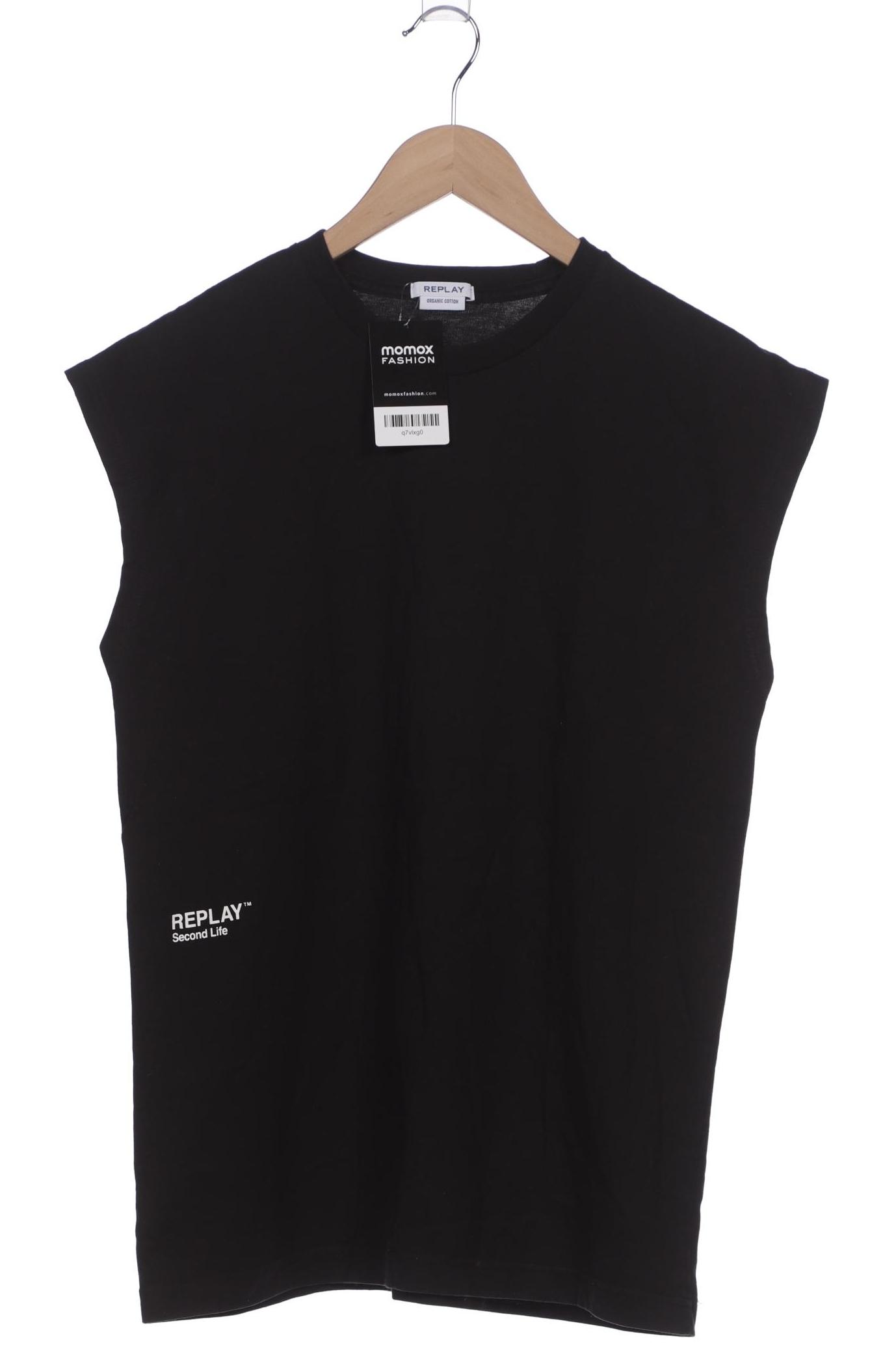 

Replay Damen T-Shirt, schwarz, Gr. 44