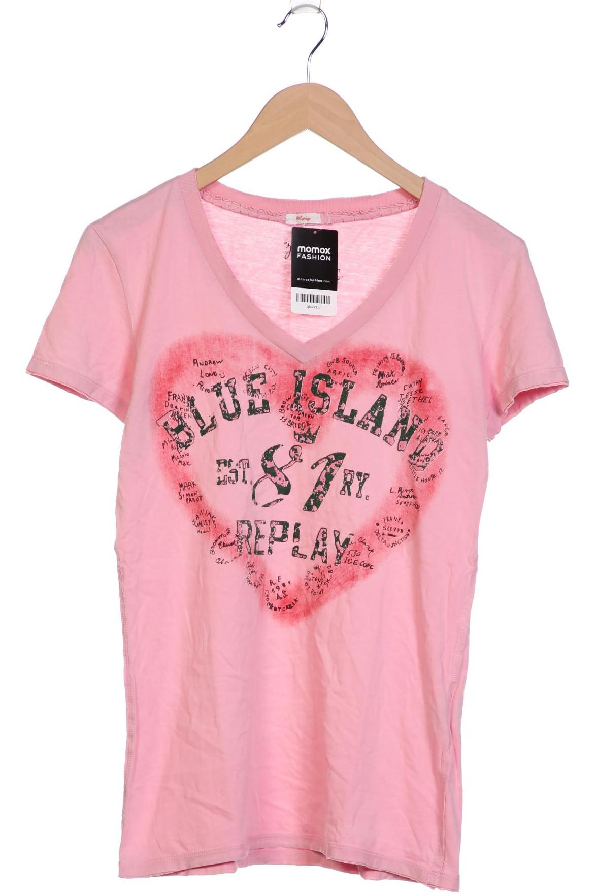 

Replay Damen T-Shirt, pink, Gr. 36