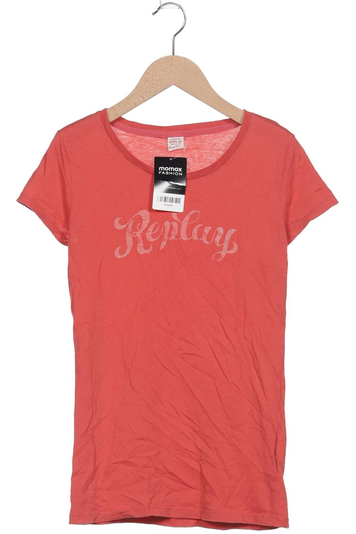 

Replay Damen T-Shirt, rot, Gr. 36