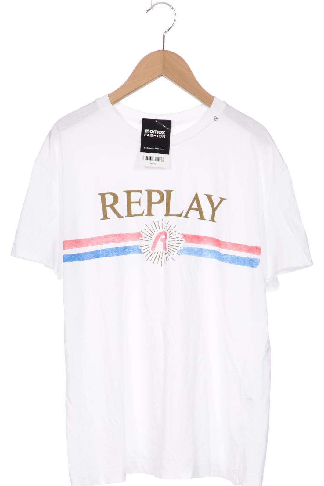 

Replay Damen T-Shirt, weiß