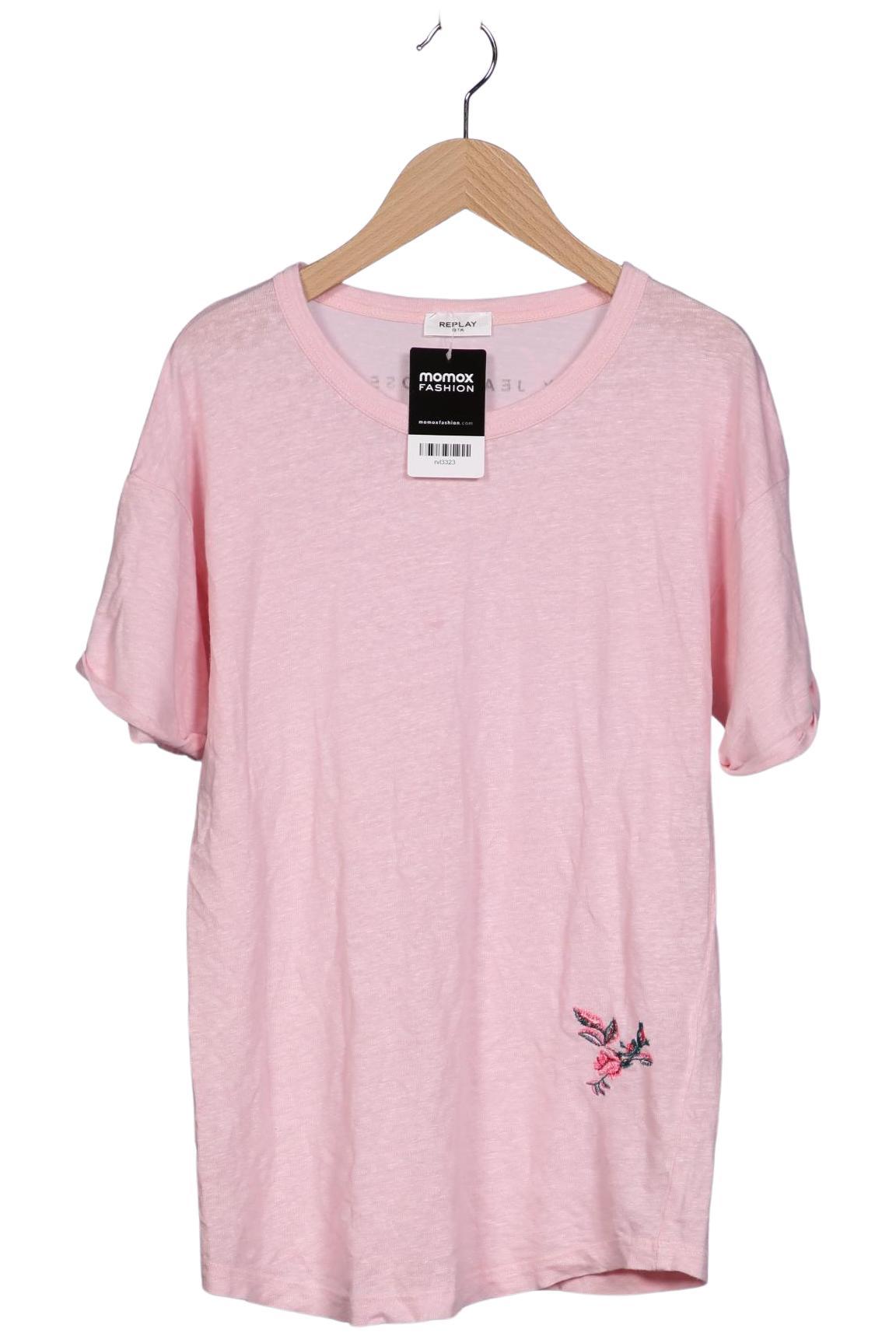

Replay Damen T-Shirt, pink, Gr. 38