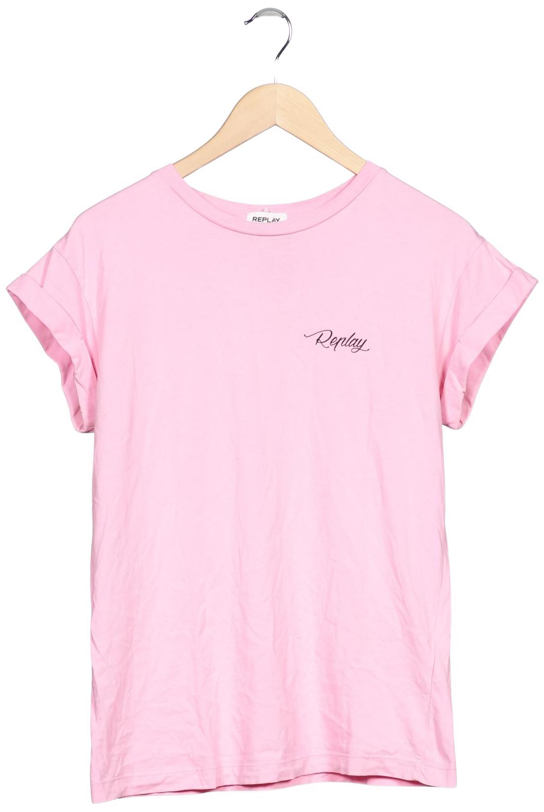 

Replay Damen T-Shirt, pink, Gr. 38