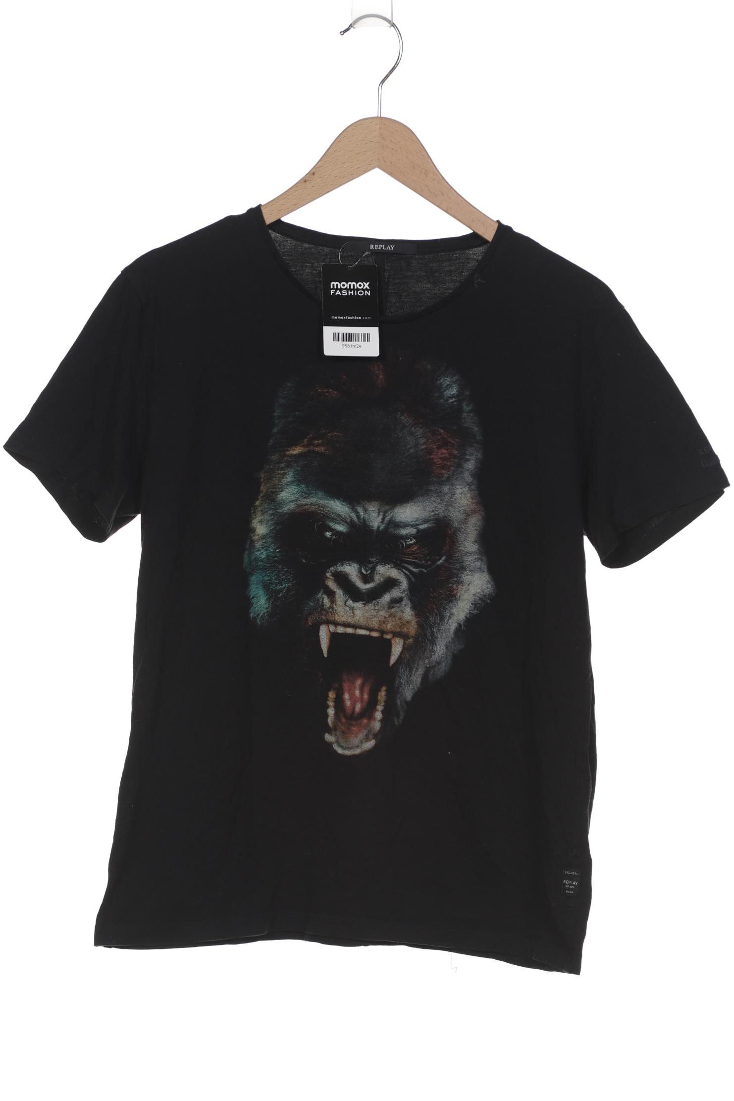

Replay Damen T-Shirt, schwarz, Gr. 42